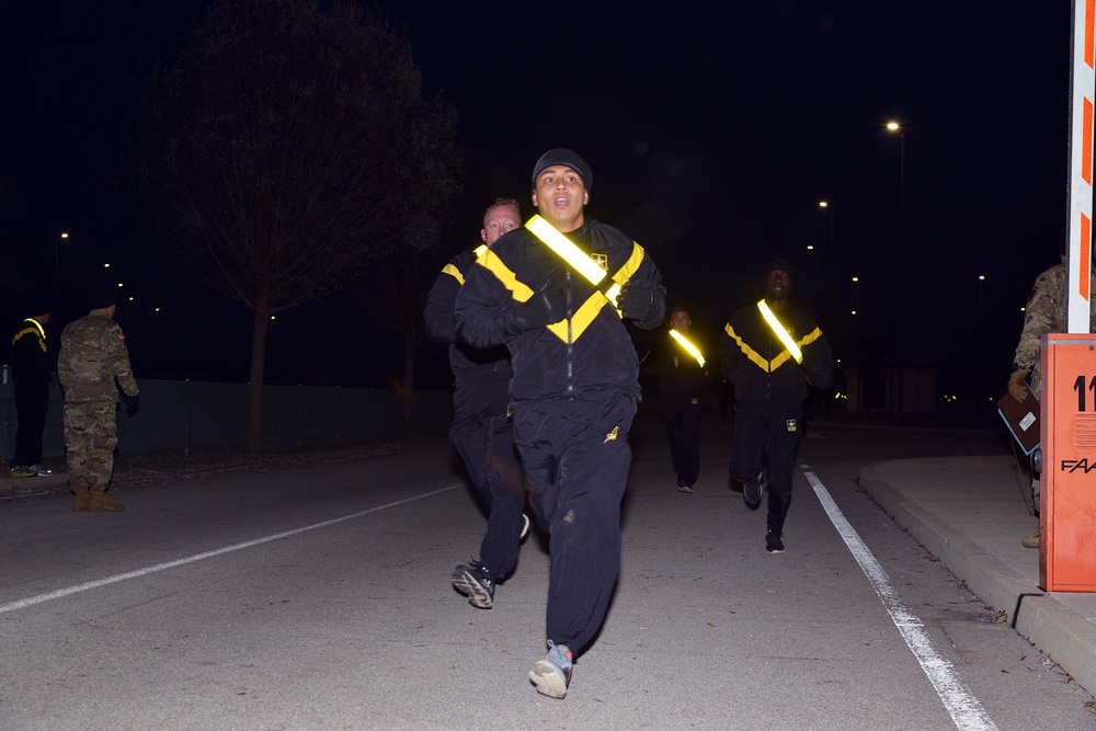 PX/XO Academy training and PT on the obstacle course of Caserma Del Din Vicenza December 04 2017