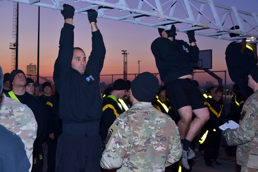 PX/XO Academy training and PT on the obstacle course of Caserma Del Din Vicenza December 04 2017