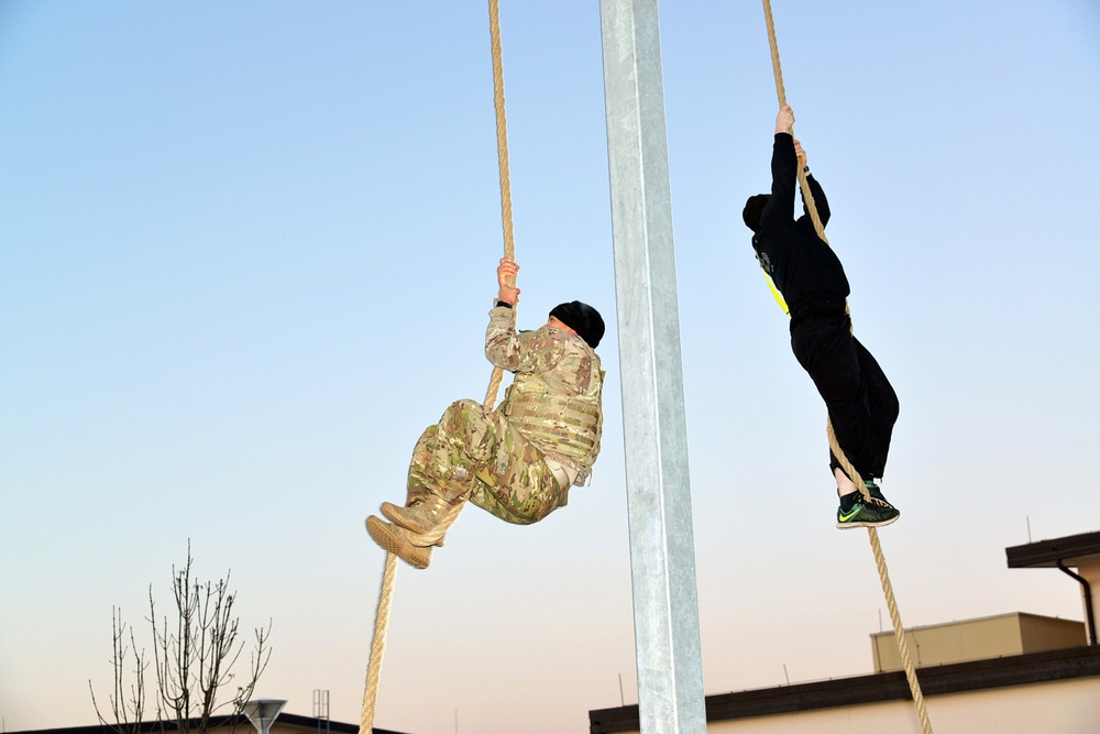 PX/XO Academy training and PT on the obstacle course of Caserma Del Din Vicenza December 04 2017