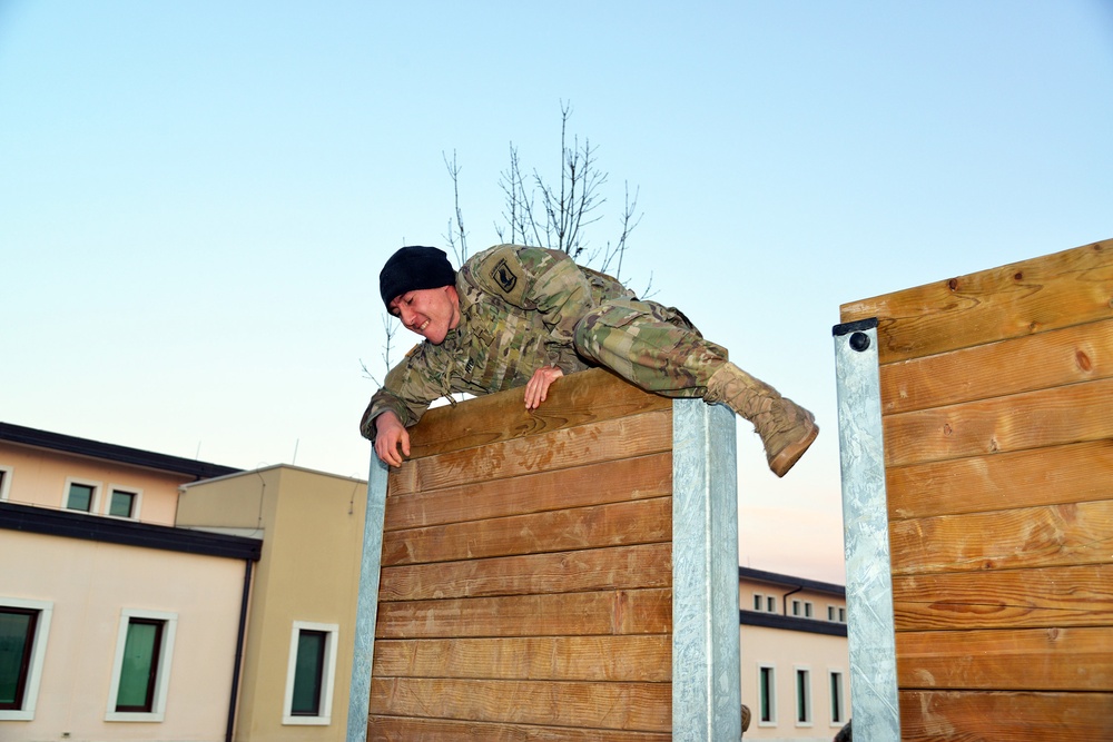 PX/XO Academy training and PT on the obstacle course of Caserma Del Din Vicenza December 04 2017