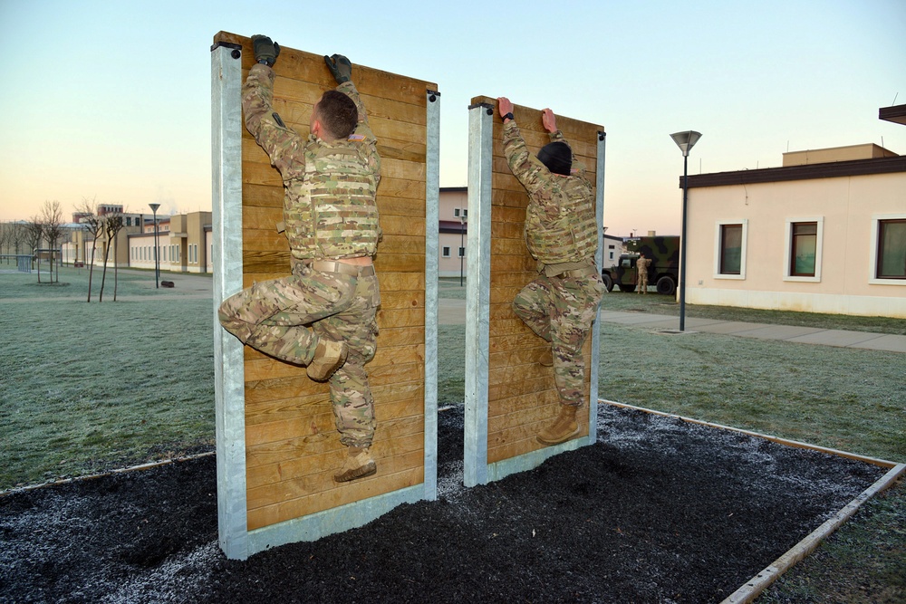 PX/XO Academy training and PT on the obstacle course of Caserma Del Din Vicenza December 04 2017