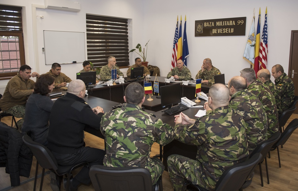 NSF Deveselu PCO Visits Romanian 99th Military Base
