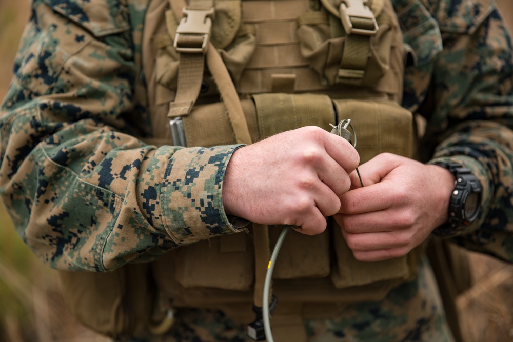 2nd Battalion, 8th Marines Assaultmen conduct a live demolitions range