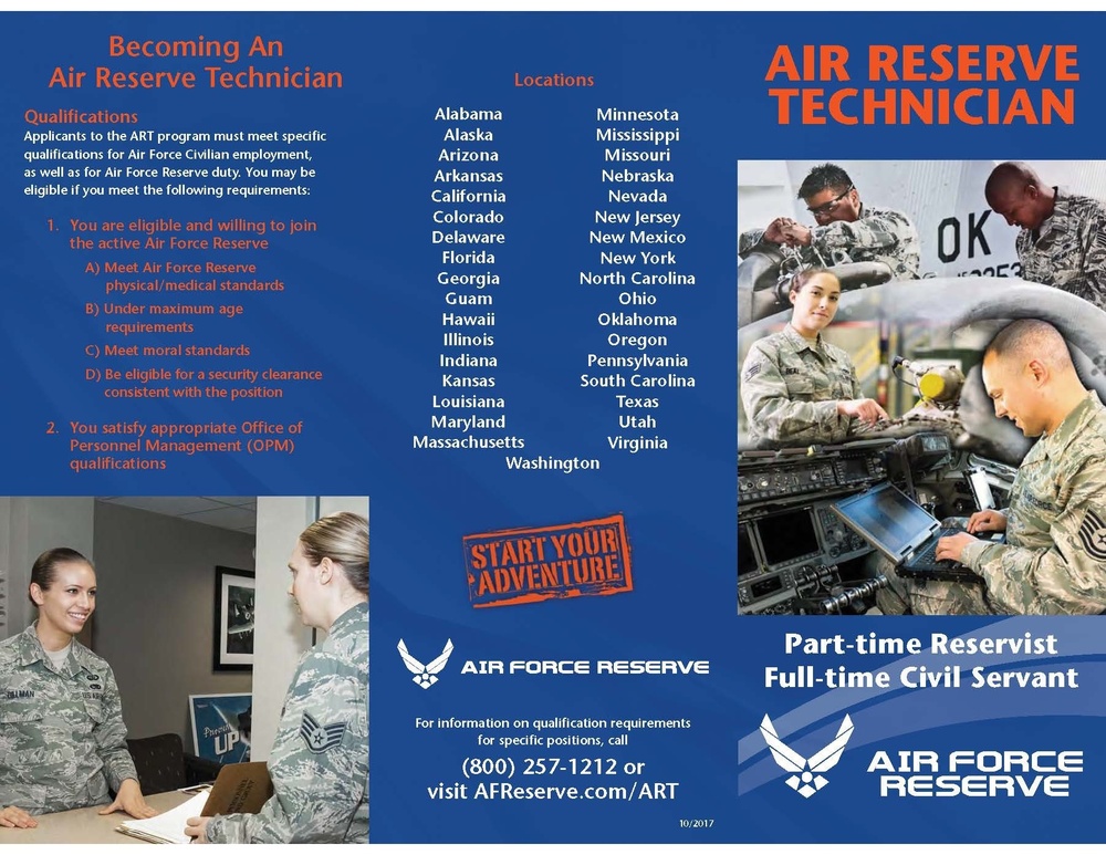 Job opportunities as an Air Reserve Technician