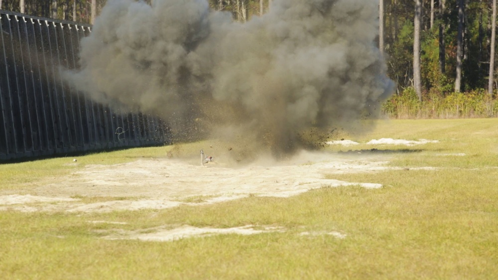 Eliminating the threat: EOD conducts low-order demolition range