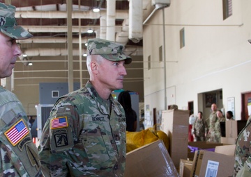 The 61st Adjutant General visits Camp Arifjan