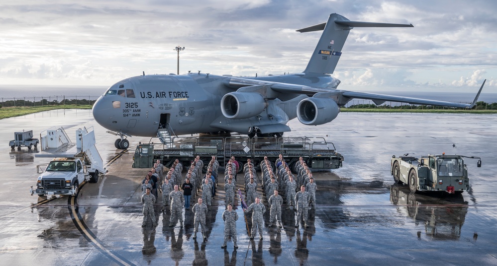 734th Air Mobility Squadron group photo