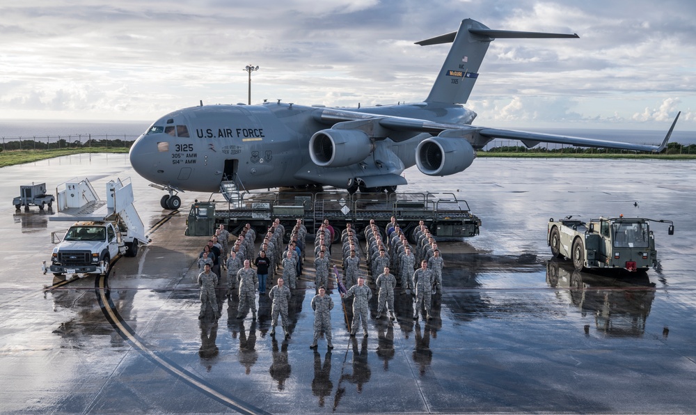 734th Air Mobility Squadron group photo