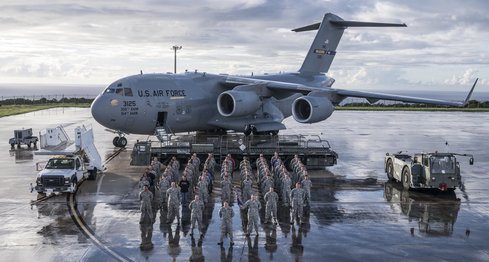 734th Air Mobility Squadron group photo