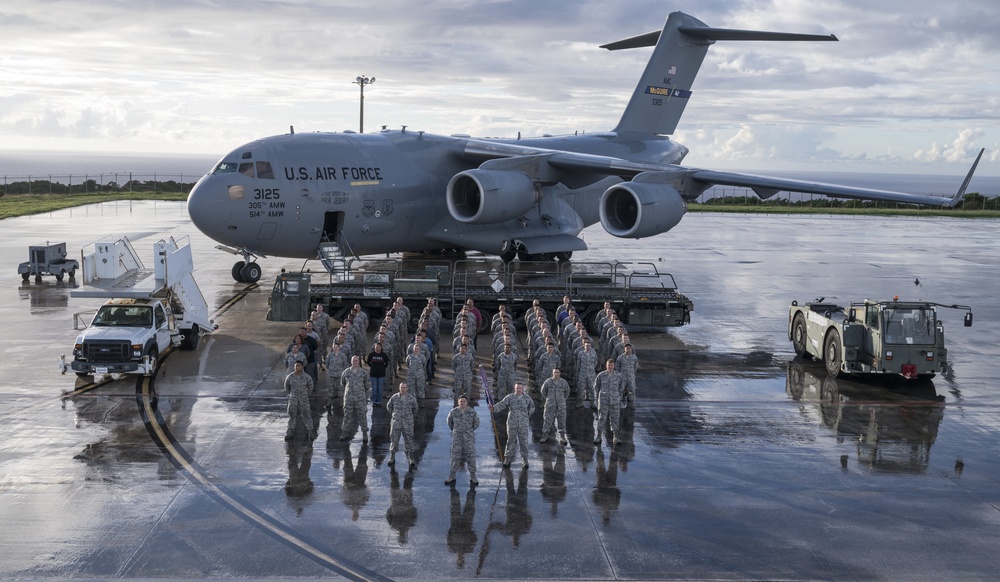 734th Air Mobility Squadron group photo