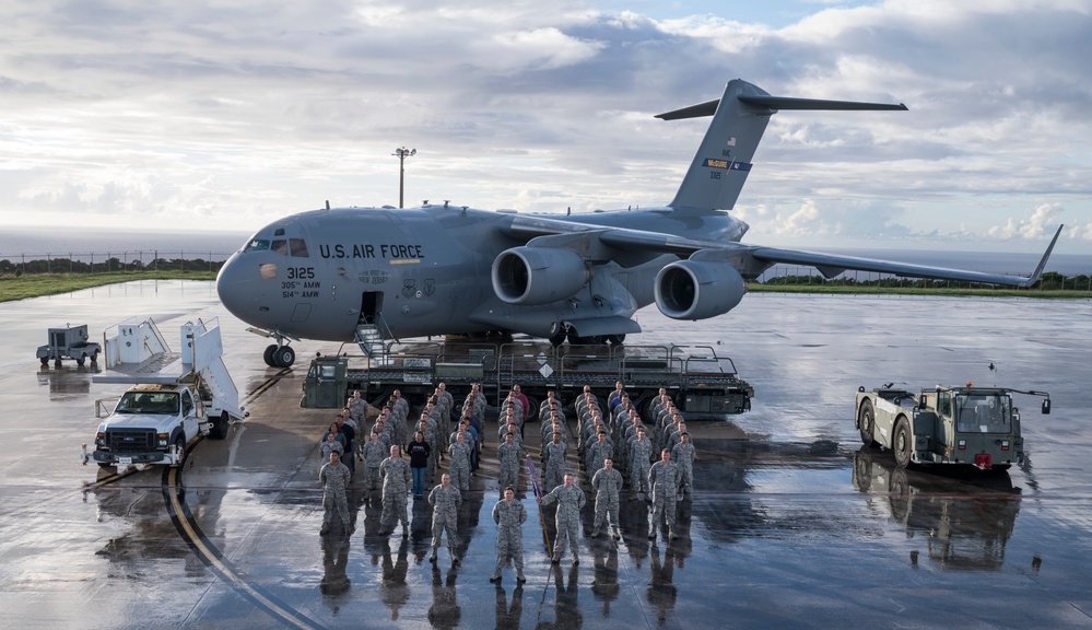 734th Air Mobility Squadron group photo