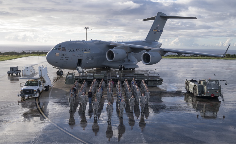 734th Air Mobility Squadron group photo