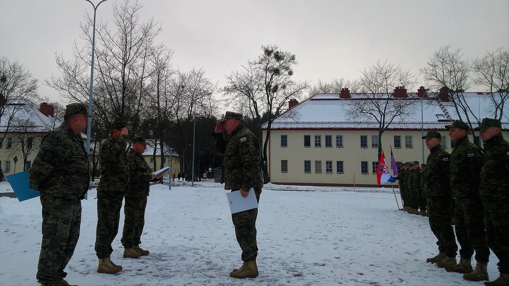 Croatian Volcano Battery celebrate Artillery Day