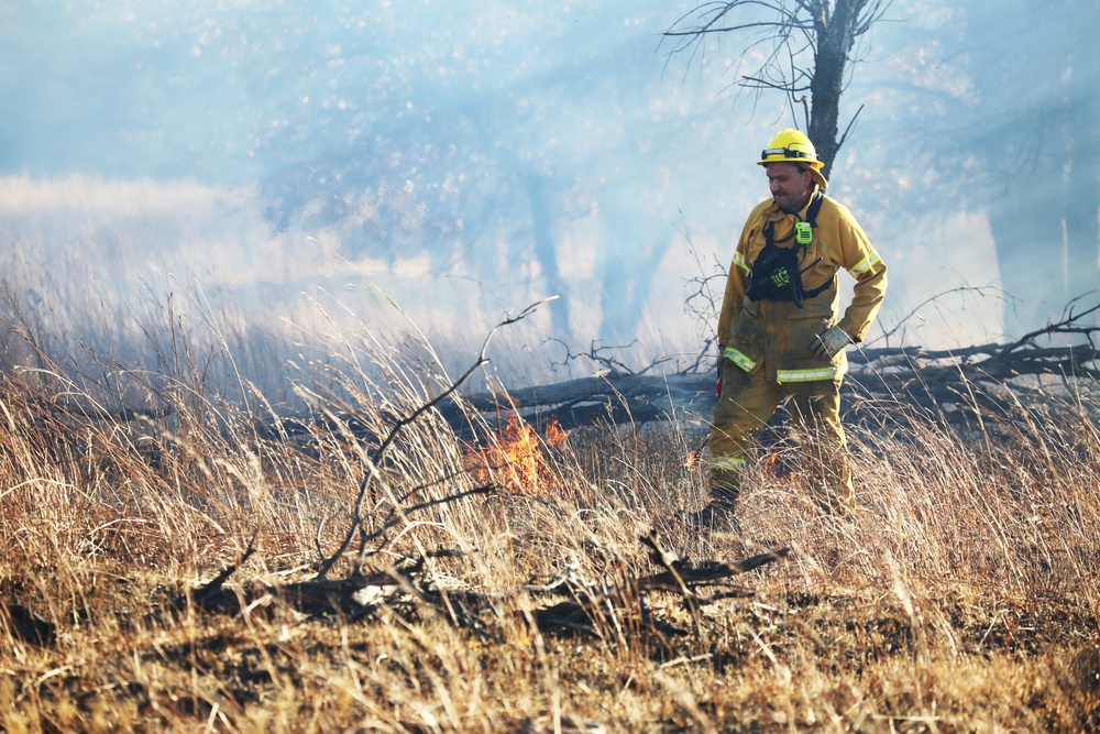 Late-fall Prescribed Burn at Fort McCoy