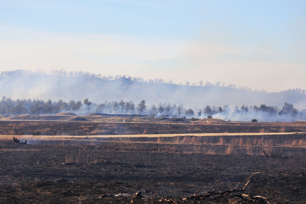 Late-fall Prescribed Burn at Fort McCoy
