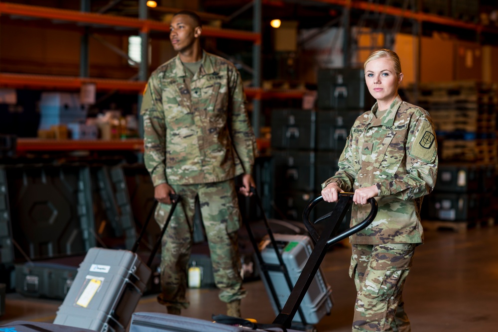 U.S. Army Reserve military occupational specialty photo shoot