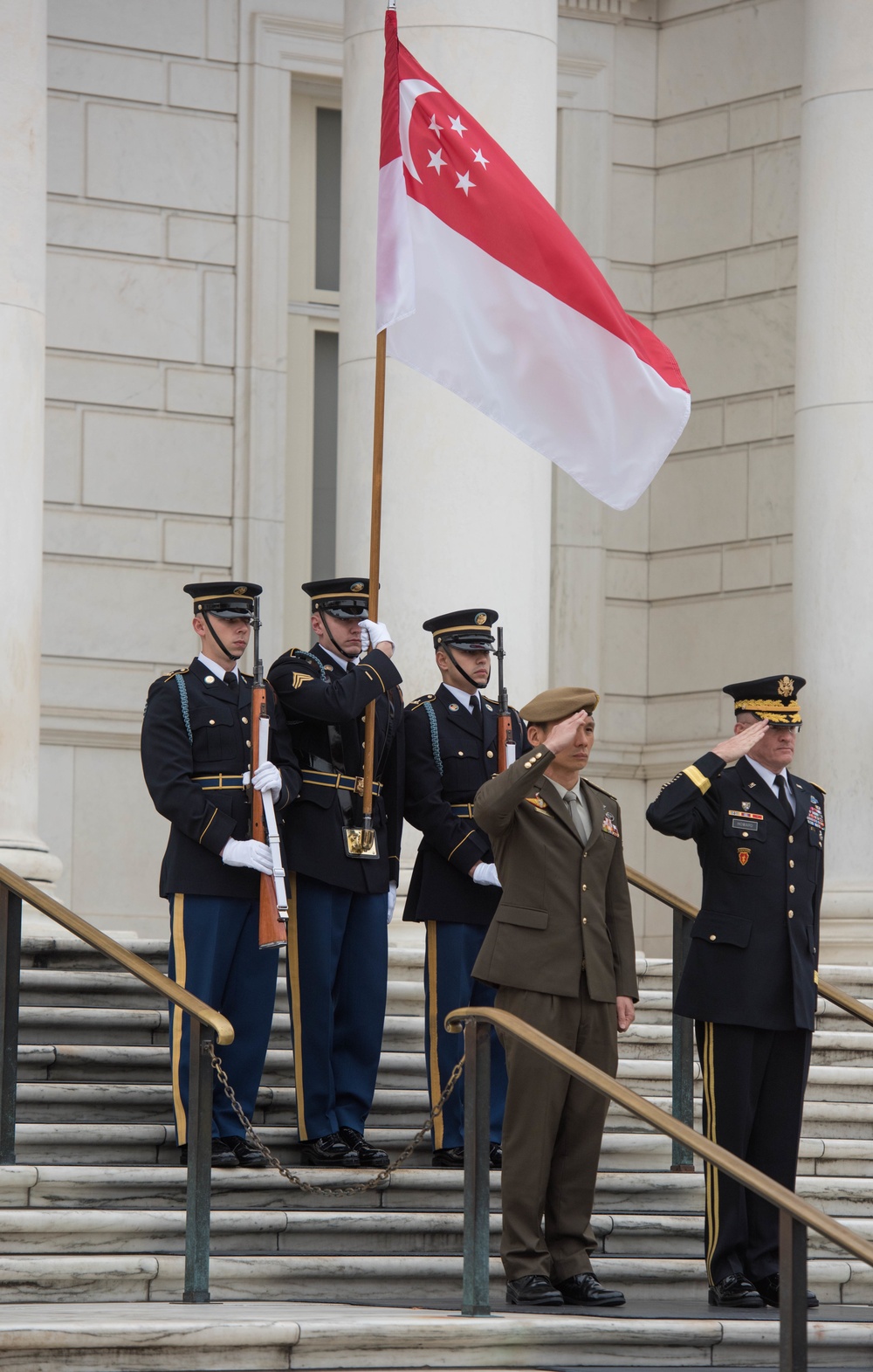 Singapore Chief of Defense Wreath Laying Ceremony
