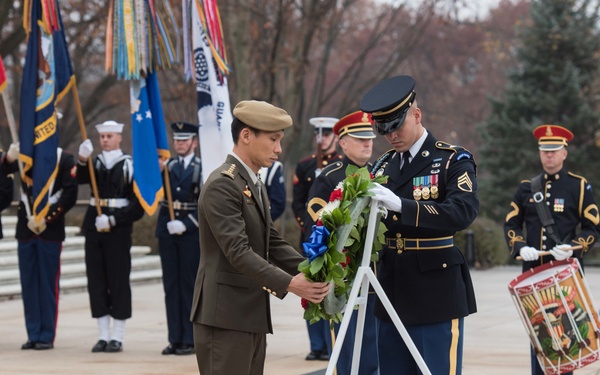 Singapore Chief of Defense Wreath Laying Ceremony