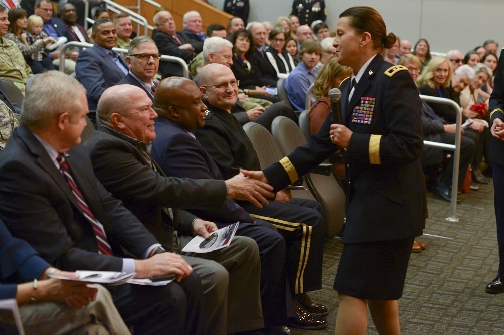Trailblazing general closes chapter on her career
