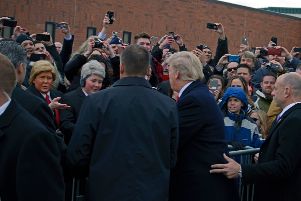 President Trump visits Roland R. Wright Air National Guard Base