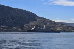 USS San Diego (LPD 22) Departs Souda Bay, Greece