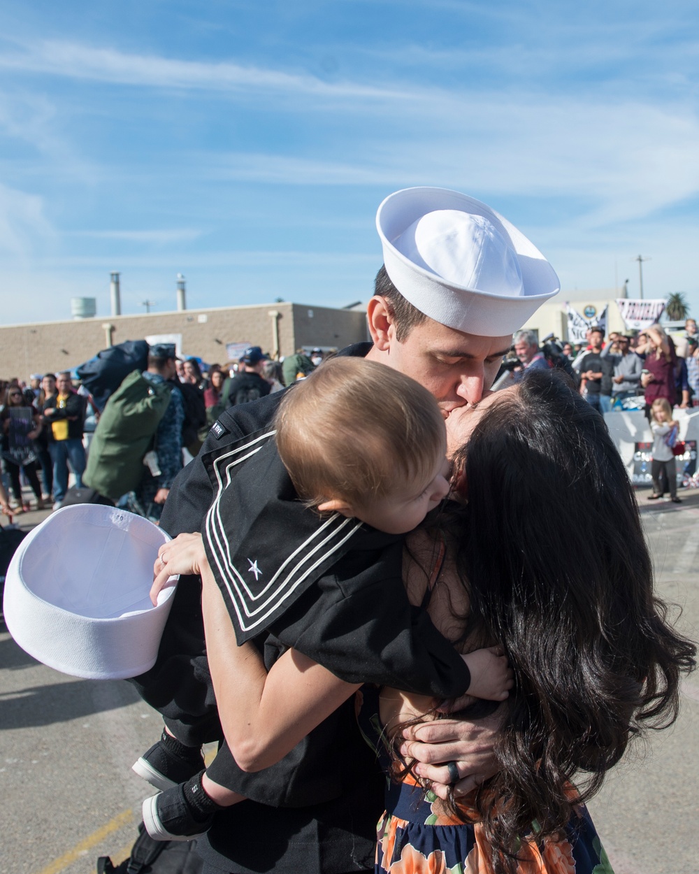 USS Nimitz pulls into port in San Diego