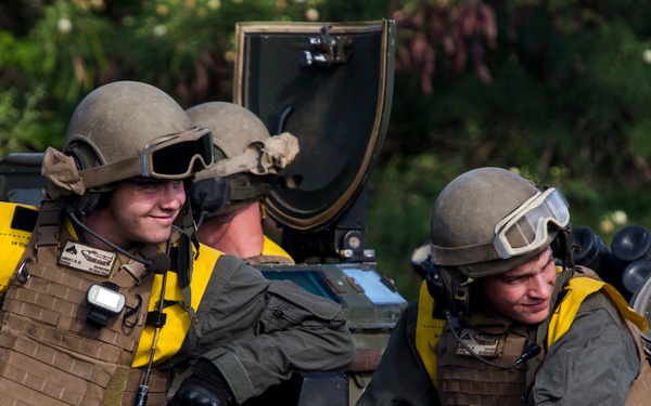 CAC conducts long range swim training exercise