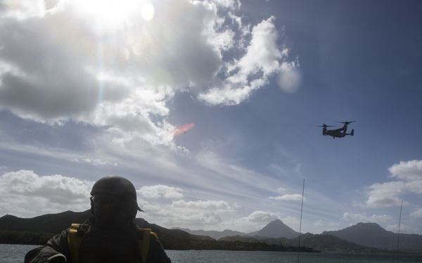 CAC conducts long range swim training exercise