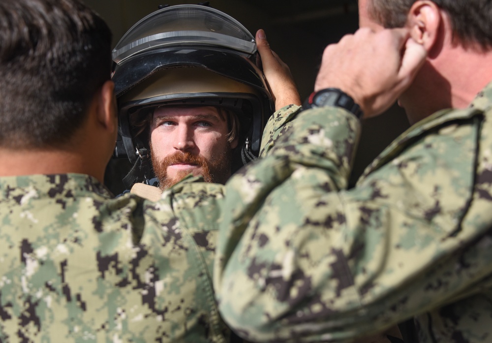 WWE Superstars Visit Sailors in San Diego