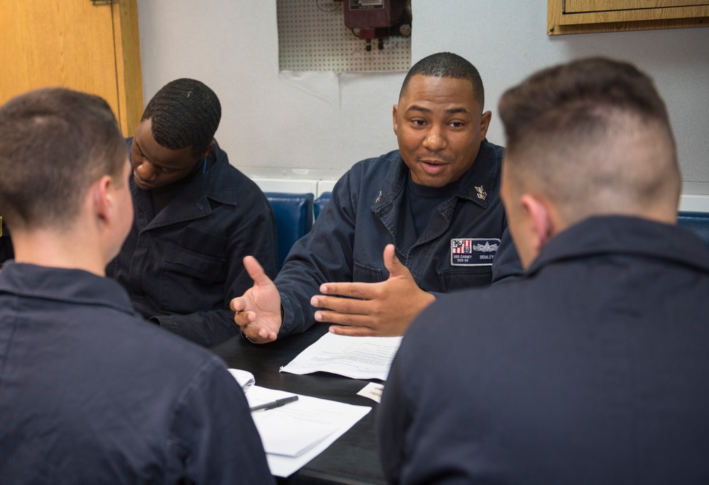 USS Carney host training