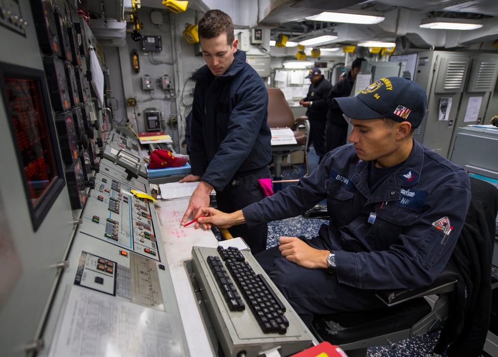USS Carney Training
