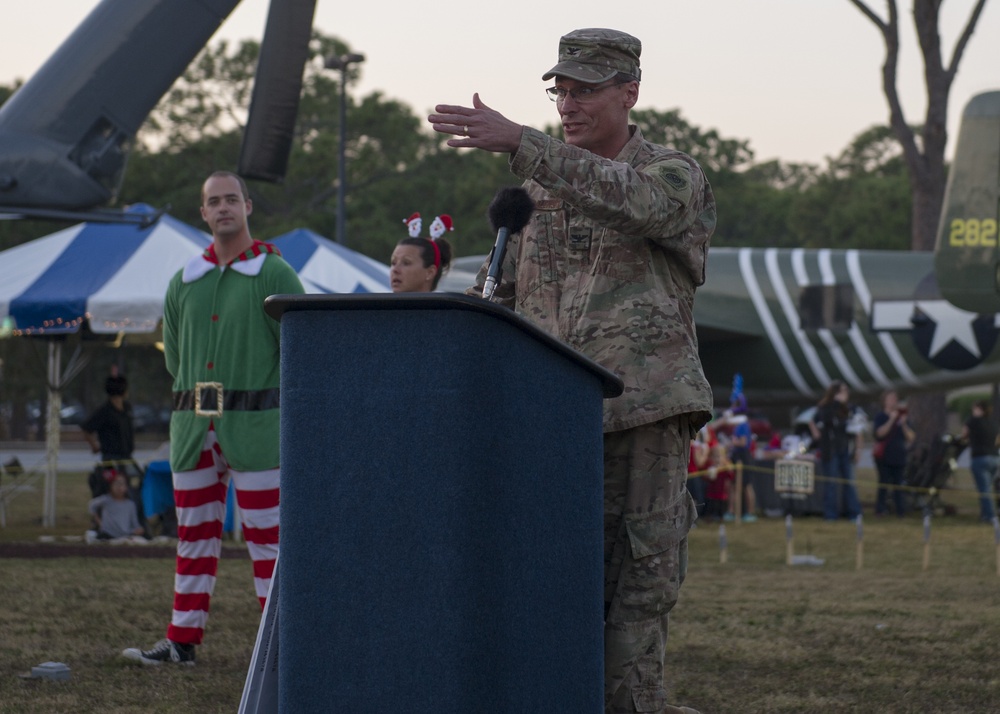 Hurlburt Field Christmas tree lighting