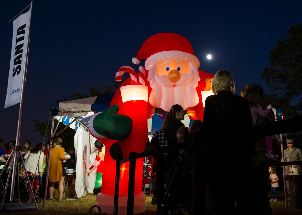 Hurlburt Field Christmas tree lighting