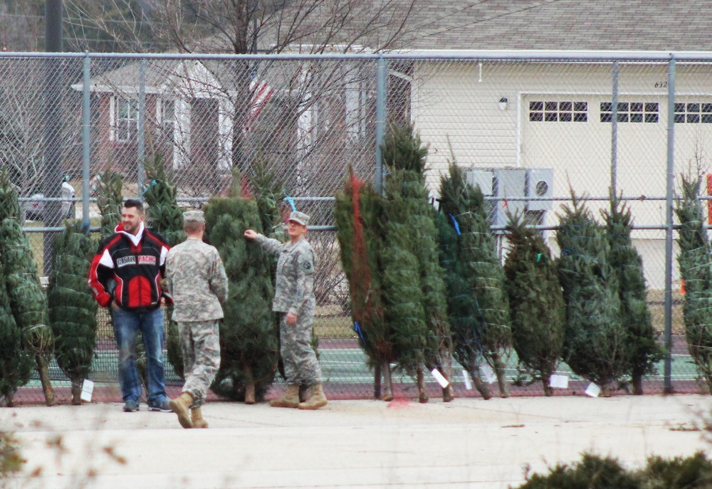 Fort McCoy military members receive trees through Trees for Troops