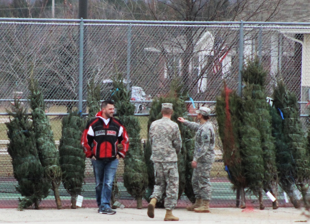 Fort McCoy military members receive trees through Trees for Troops