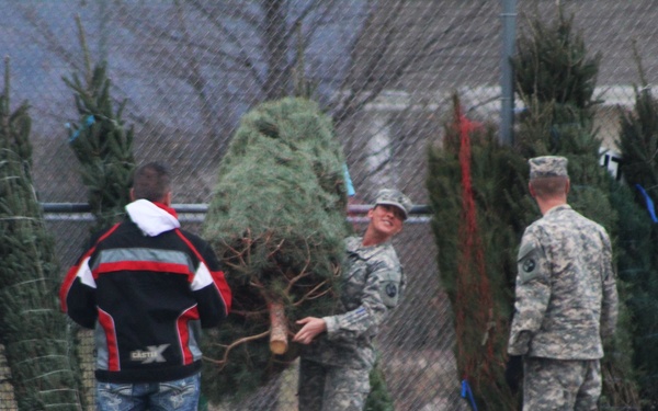 Fort McCoy military members receive trees through Trees for Troops