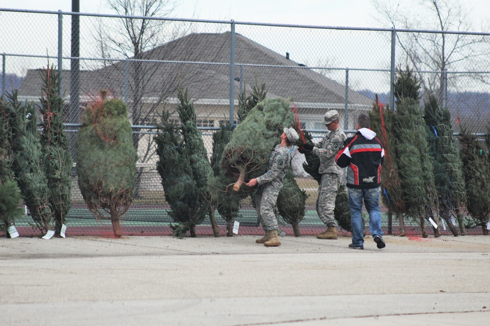 Fort McCoy military members receive trees through Trees for Troops