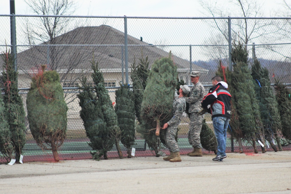 Fort McCoy military members receive trees through Trees for Troops