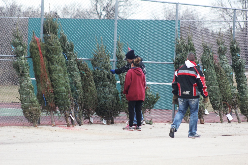 Fort McCoy military members receive trees through Trees for Troops