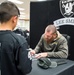 Oakland Raiders Lee Smith visits Travis Exchange