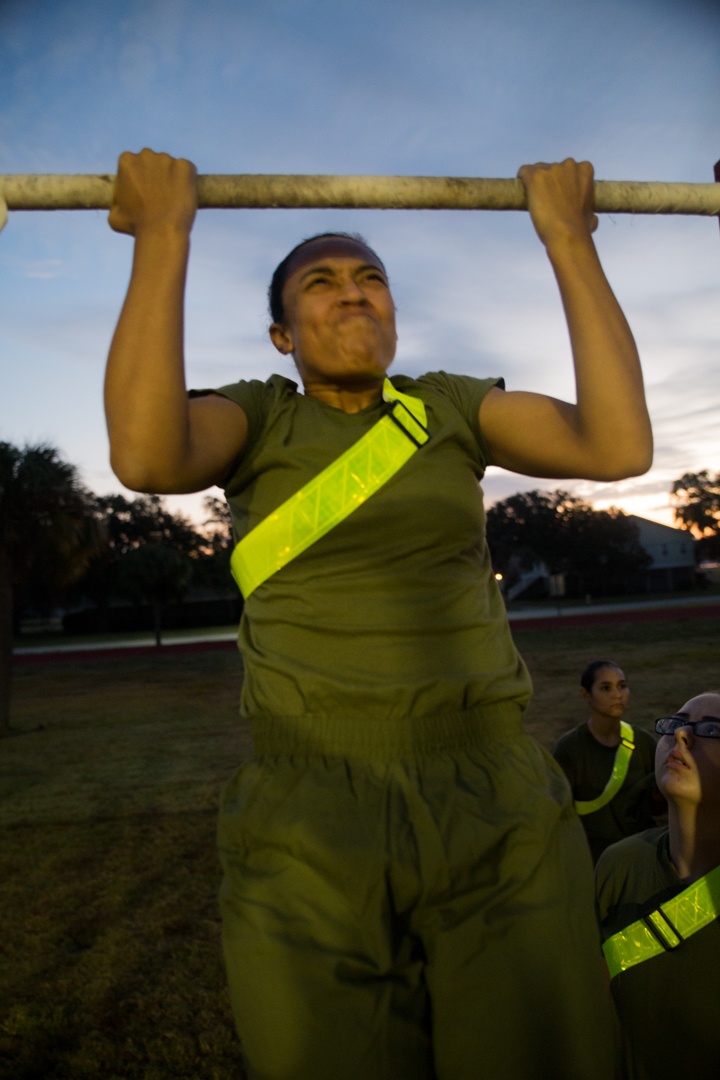 New recruits pass first hurdle toward earning Marine title on Parris Island