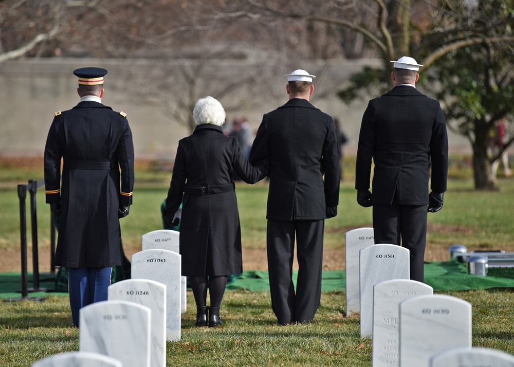 Radioman 3rd Class Howard W. Bean, assigned to the Battleship USS Oklahoma during the Pearl Harbor Attack, is laid to rest.