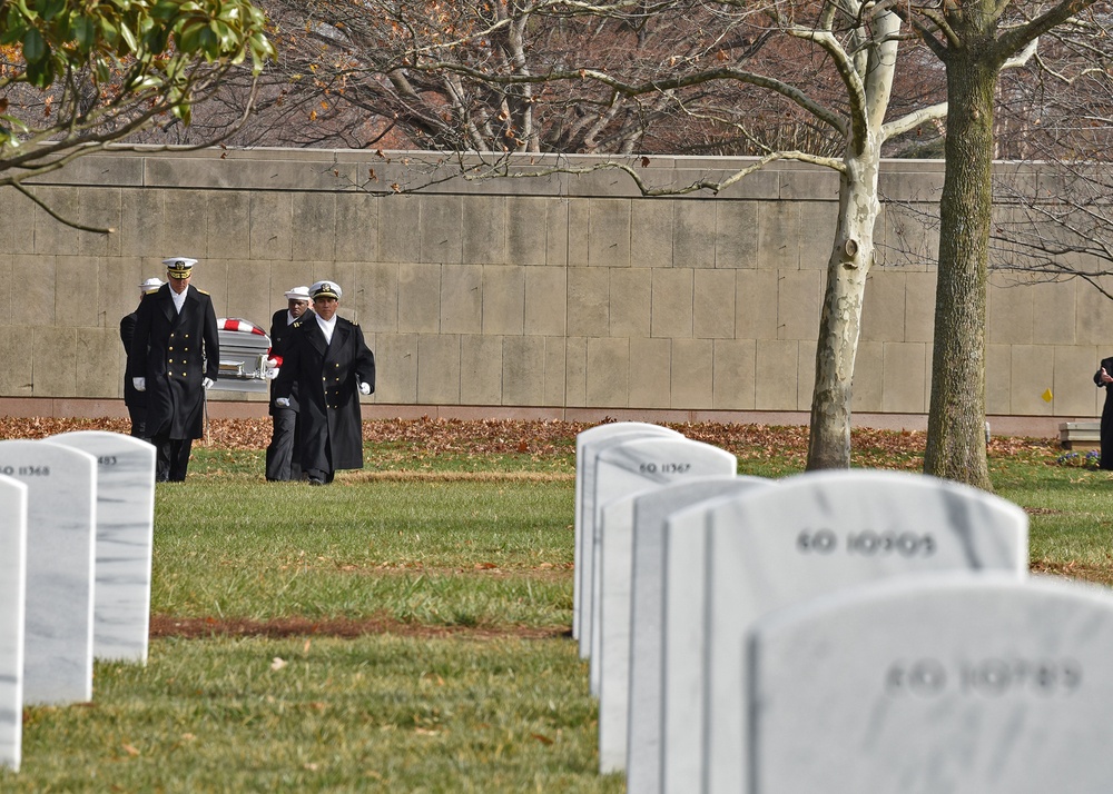 Radioman 3rd Class Howard W. Bean, assigned to the Battleship USS Oklahoma during the Pearl Harbor Attack, is laid to rest.