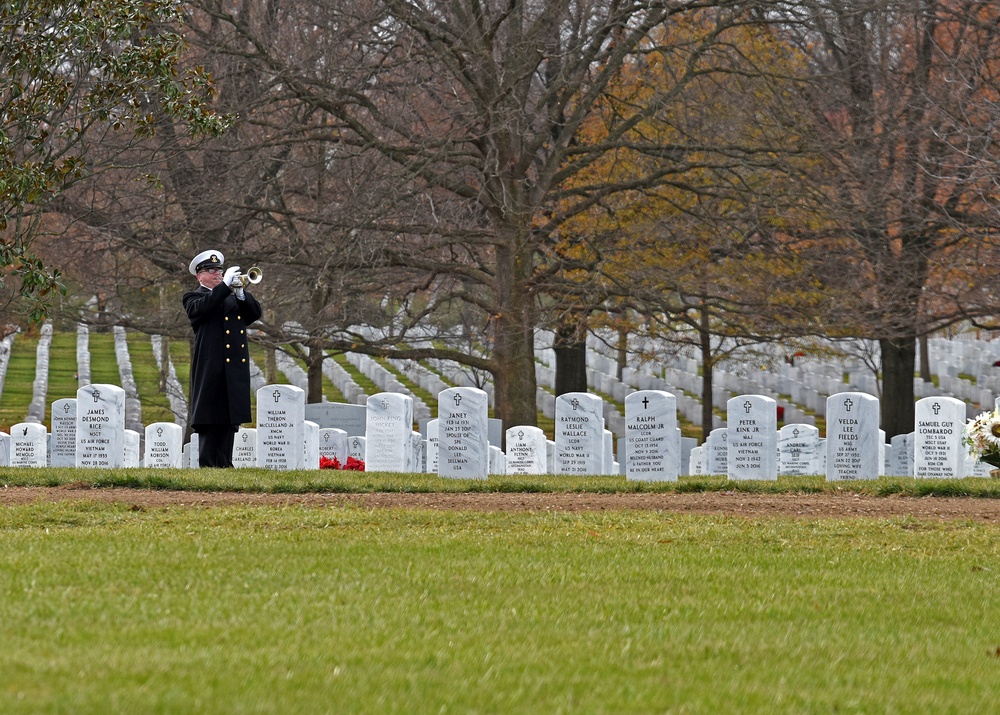 Radioman 3rd Class Howard W. Bean, assigned to the Battleship USS Oklahoma during the Pearl Harbor Attack, is laid to rest.