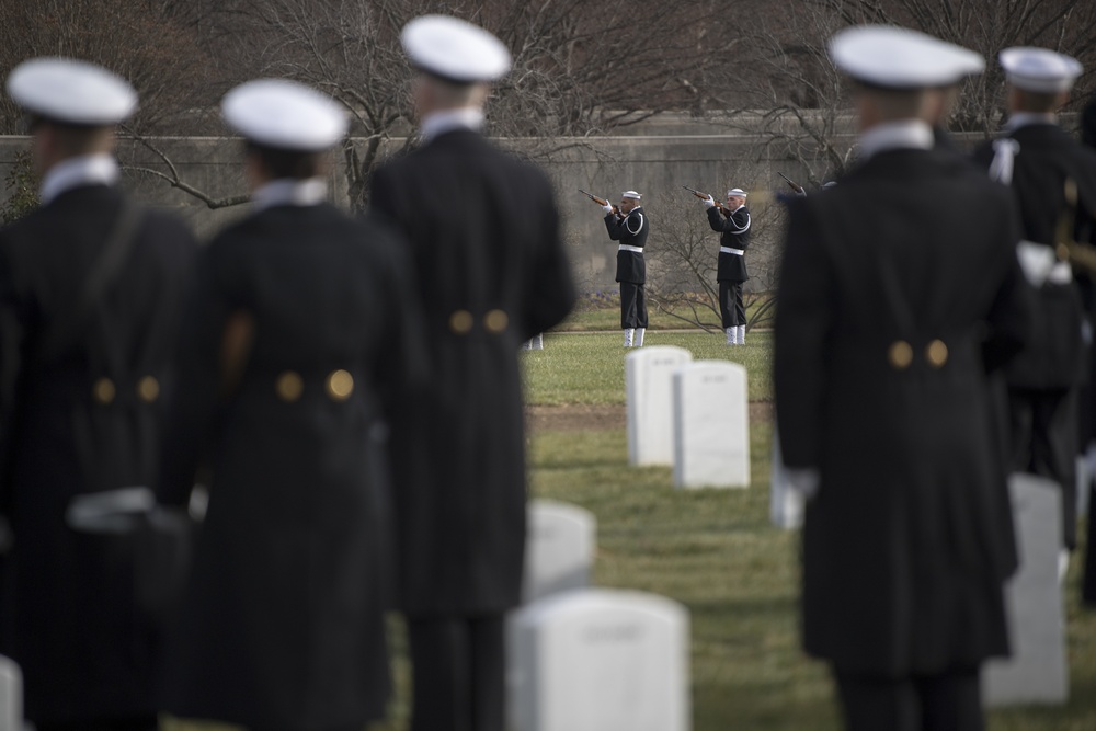 Radioman 3rd Class Howard W. Bean, assigned to the Battleship USS Oklahoma during the Pearl Harbor Attack, is laid to rest.