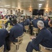 Task Force 51/5 Commander speaks with USS America chief petty officers