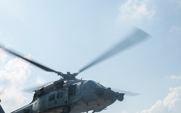 Task Force 51/5 Commander departs USS America