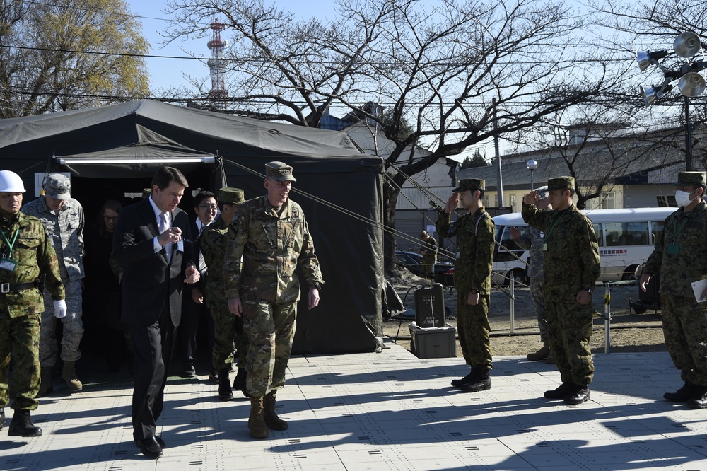 Ambassador to Japan visits Camp Sendai