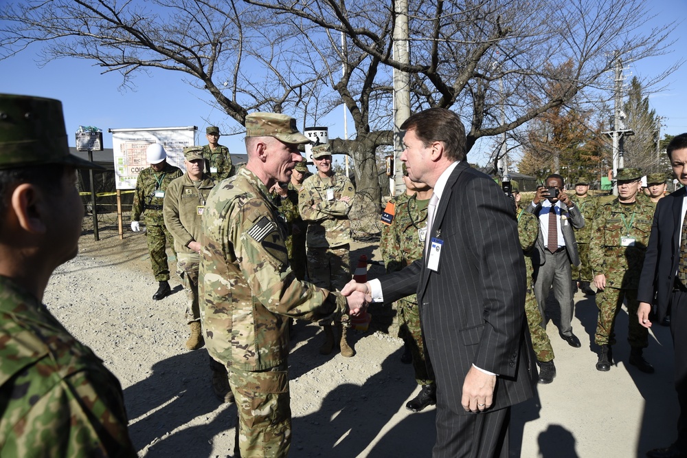 Ambassador to Japan visits Camp Sendai