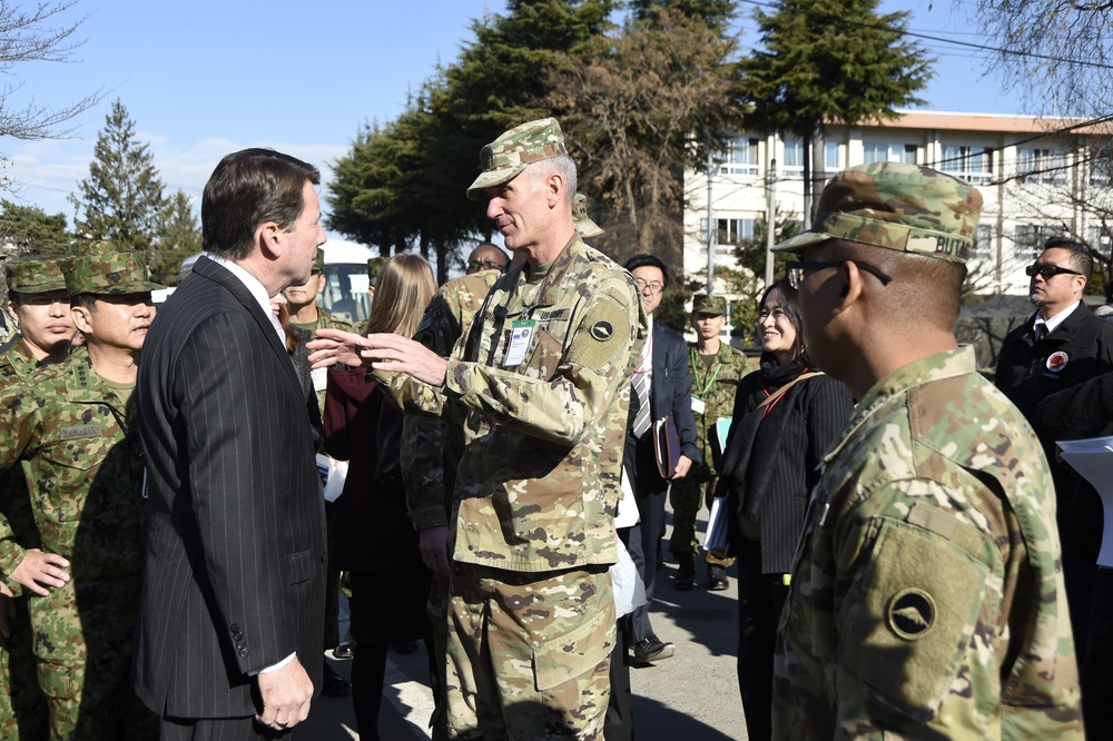 Ambassador to Japan visits Camp Sendai